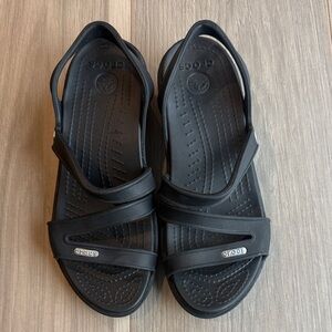 Crocs Women's Black Patricia Strap Sandals Size 6